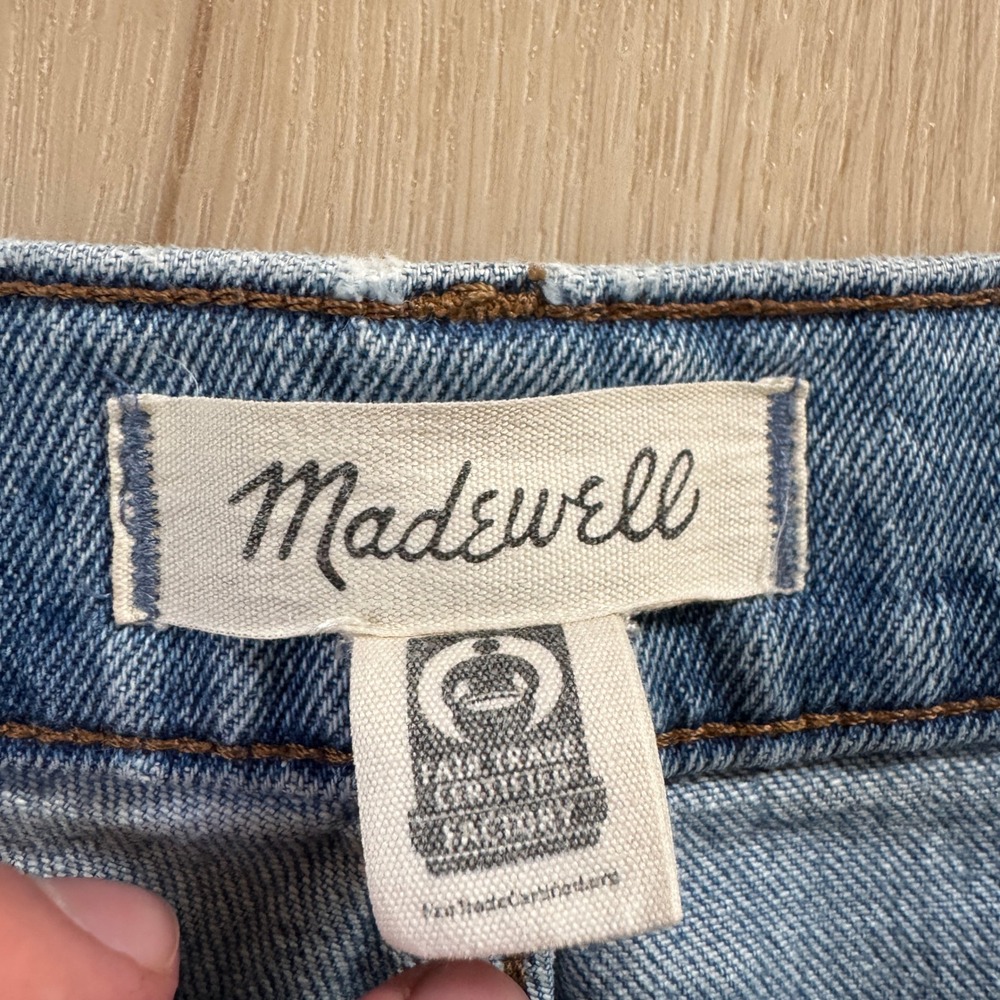 Madewell The Perfect Vintage Straight Leg Jean Reinhart Wash Distressed 32 Boho - Picture 5 of 16